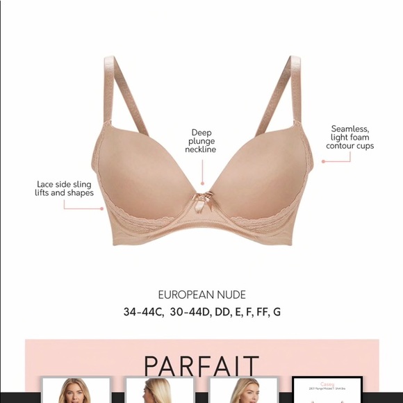 NEVER WORN Plunge T-Shirt Bra 40FF - Picture 2 of 2